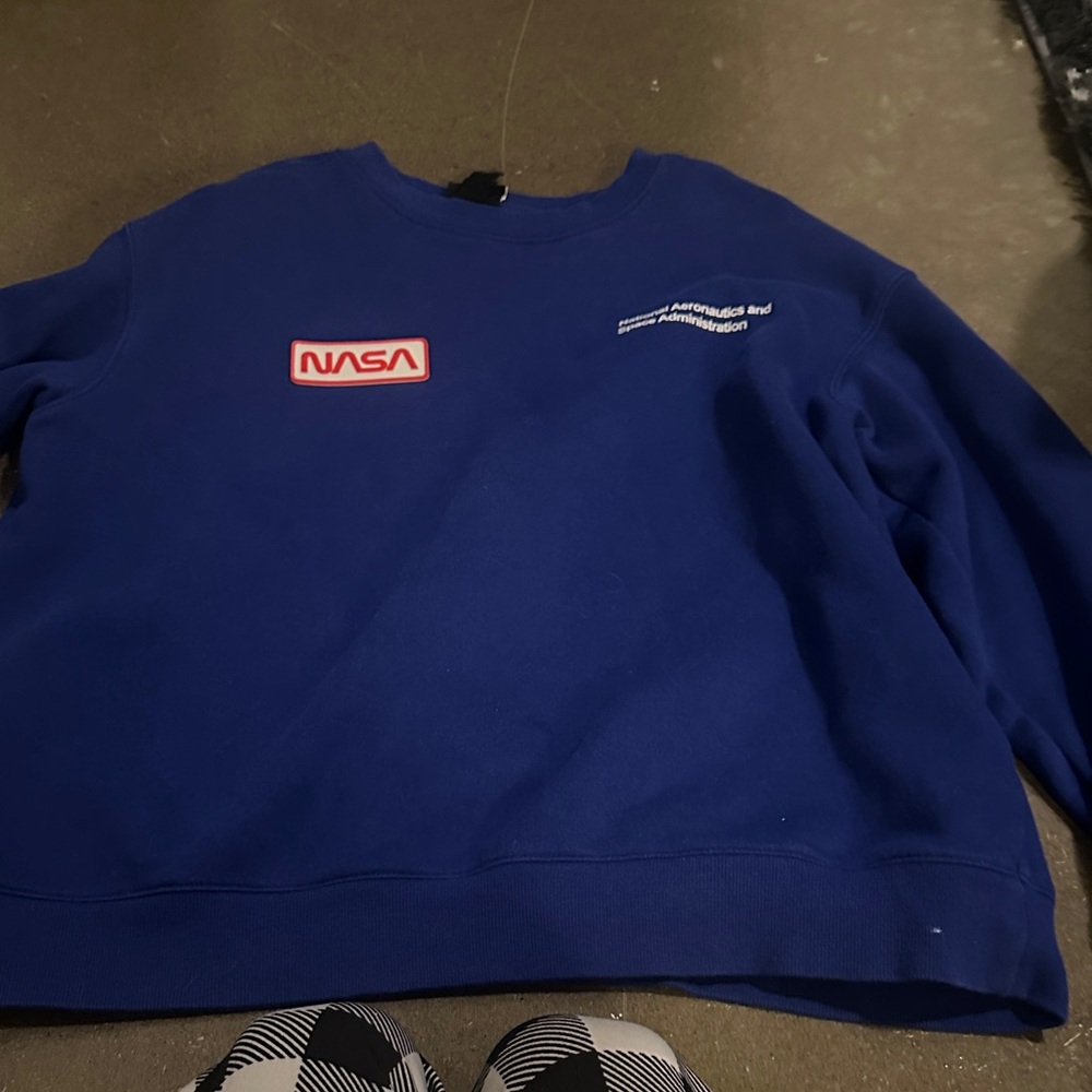 H&M Blue NASA Crewneck Sweater